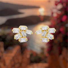 Ice & Gold Earrings