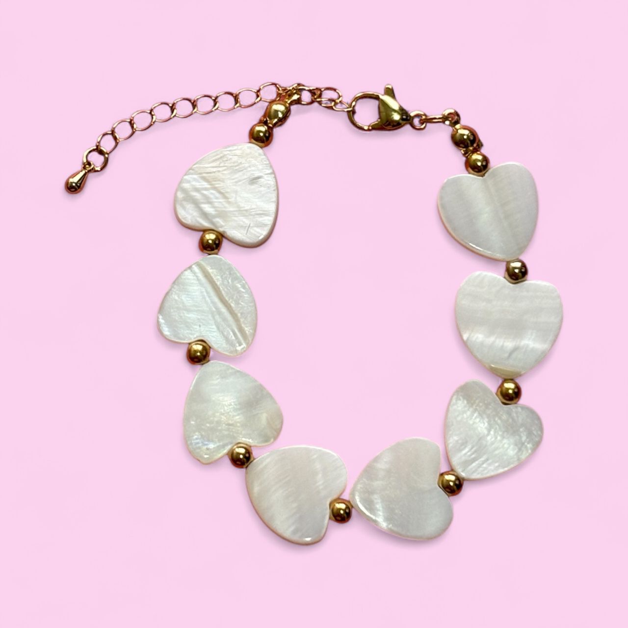 Corazones grandes de nacar