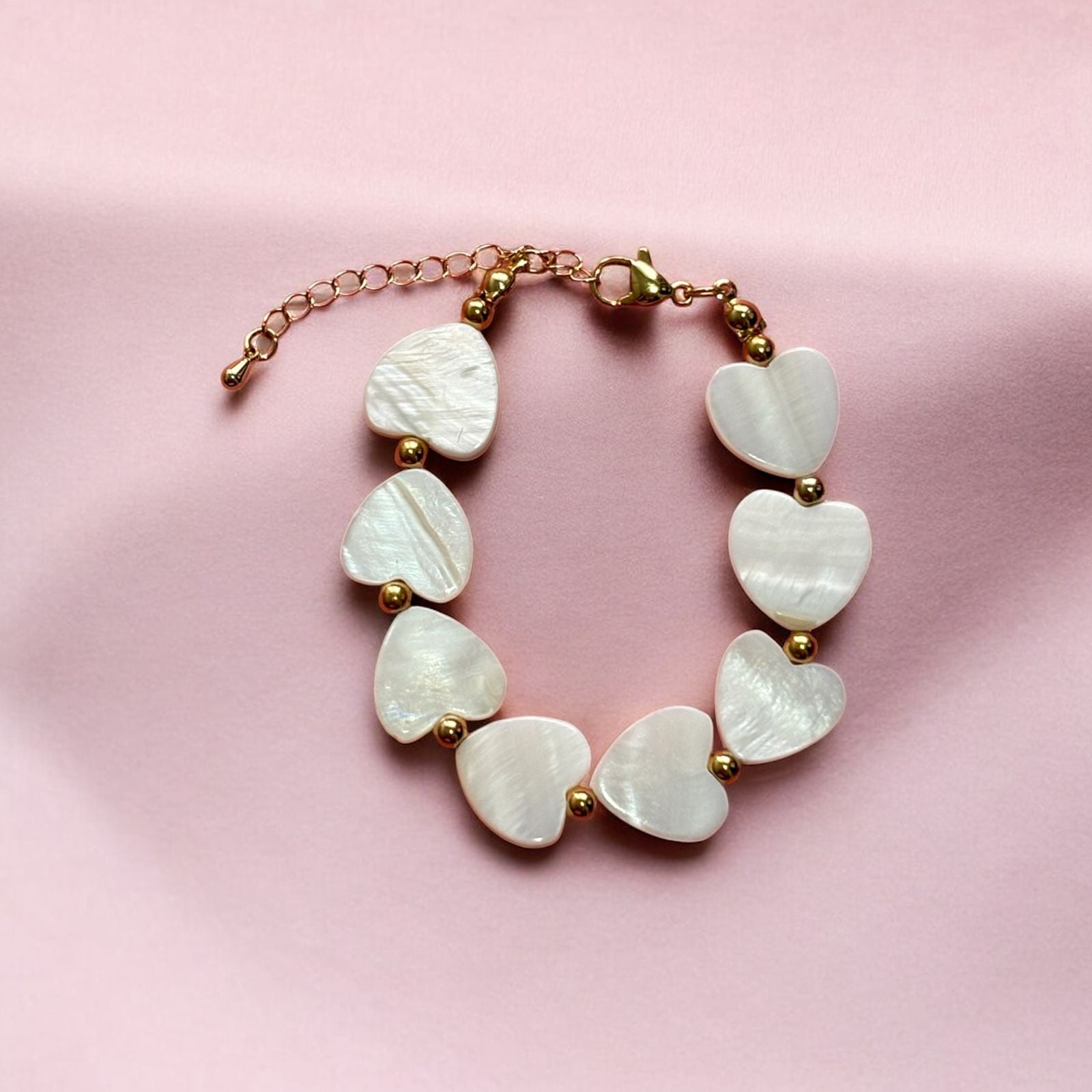 Corazones grandes de nacar