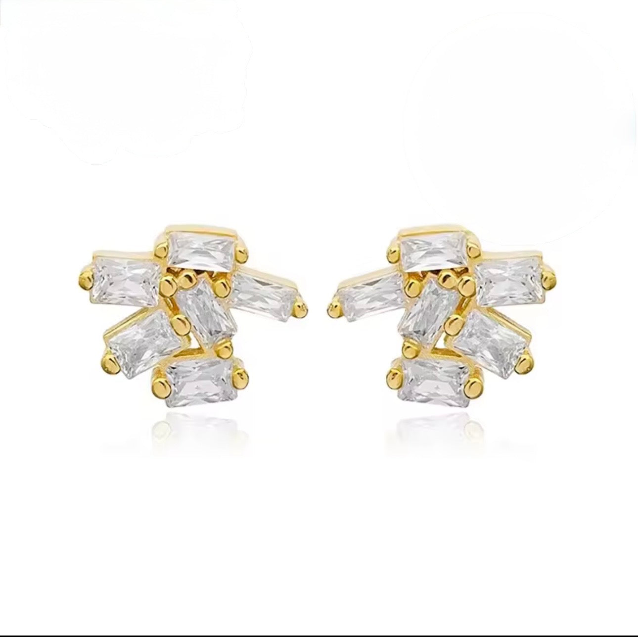 Ice & Gold Earrings
