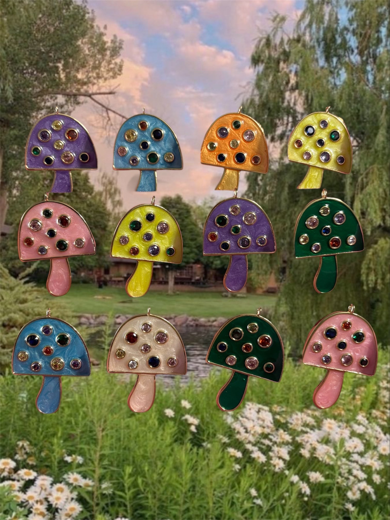 Mushroom Confetti Neacklace